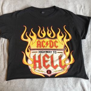 Vintage AC/DC crop